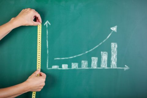 グラフ 計測 アップ 上がる